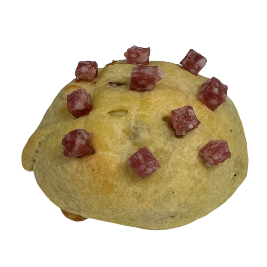 Brioche MELONPAN gusto salato con caciocavallo podolico e soppressata irpina