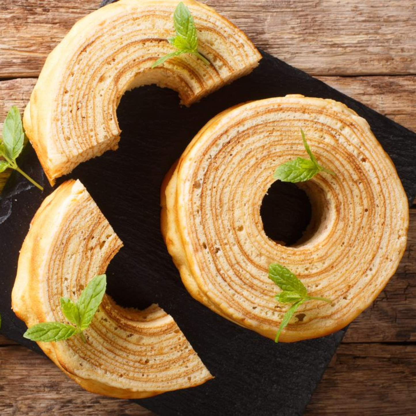 Girella BAUMKUCHEN gusto tè matcha e limone